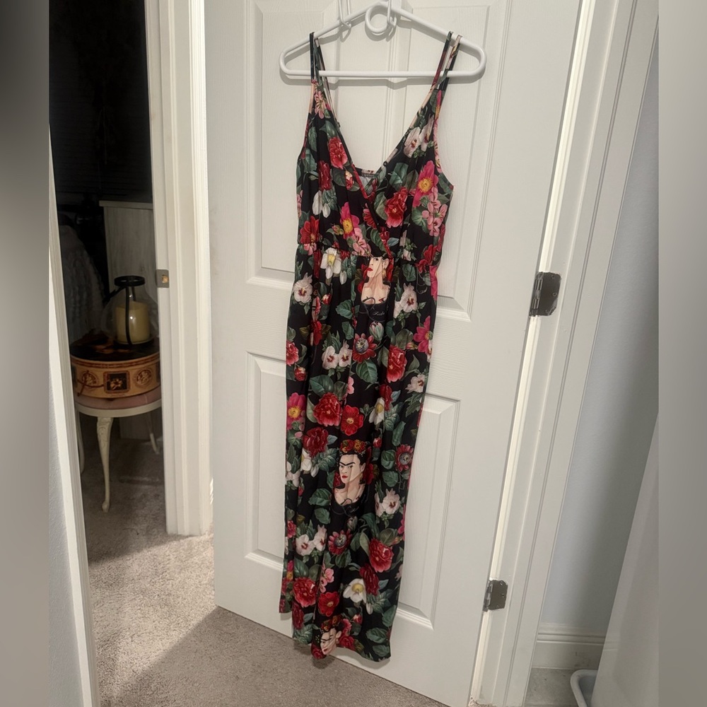 Frida Kahlo Floral Black Jumper